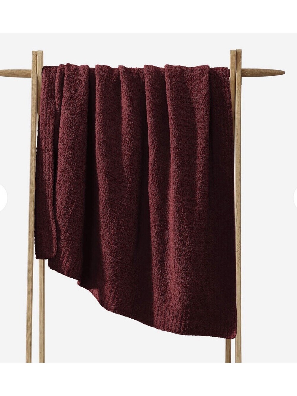 NWT Sunday Citizen Snug Lap Throw Blanket Cherry Lacquer 60"x48" - NEW